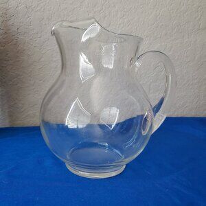 Libbey Crisa Acapulco pitcher hand-blown clear optic